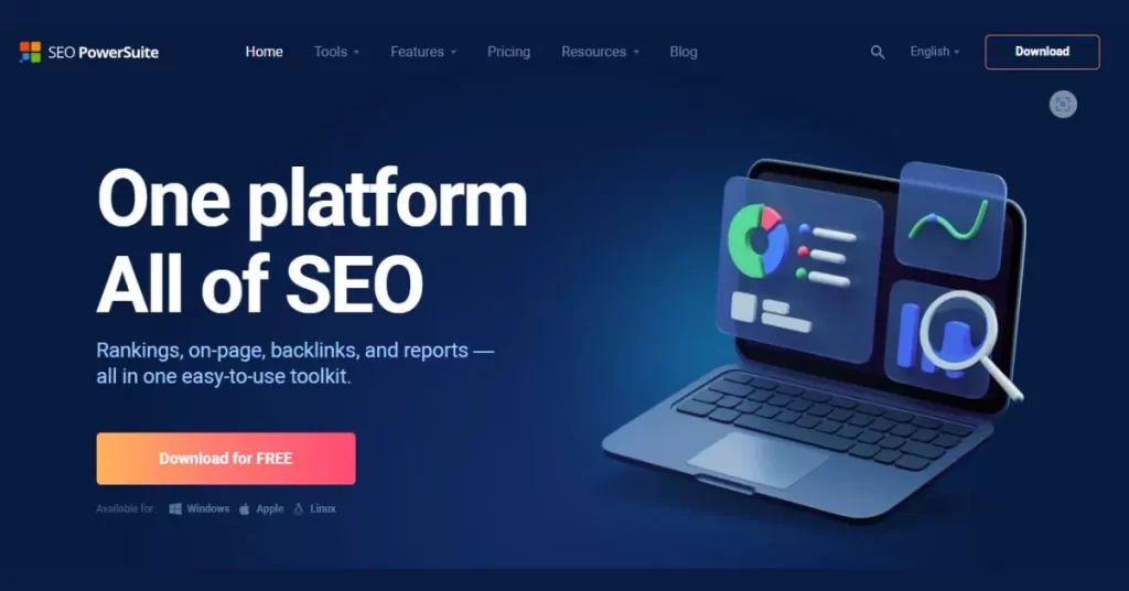 اداة SEO PowerSuite